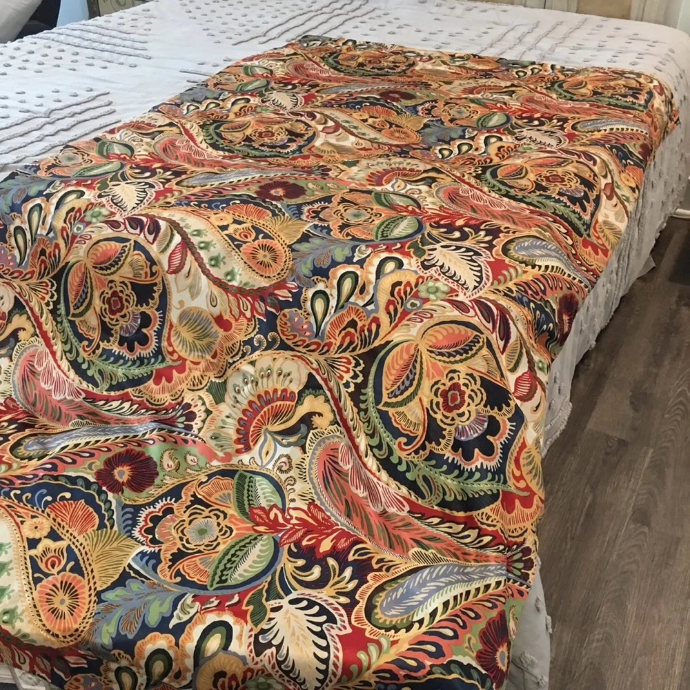 PIER 1 IMPORTS SALE RARE HTF LIKE NEW Paisley Lined Curtains Drapes 50X84 pair